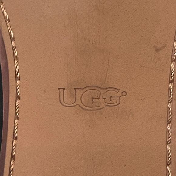 UGG 10 Elora Black Nubuck Leather Boots | Western Revival, Punk Rock, Foldover - Picture 8 of 12